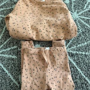 Zara Kids Tan Set with Black Dots